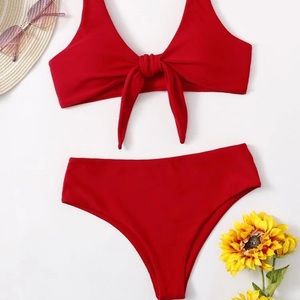 SHEIN Red Bikini